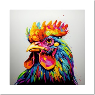 Colourful Rooster Posters and Art